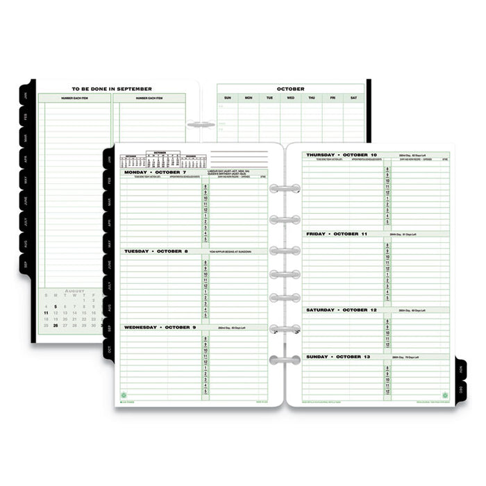 Dated Two-Page-per-Week Organizer Refill, January-December, 8 1/2 x 5 1/2, 2020
