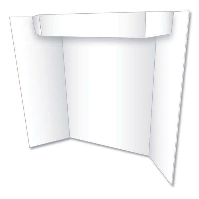 Too Cool Tri-Fold Poster Board, 24 x 36, White/White