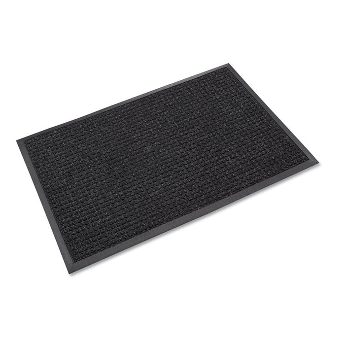 Super-Soaker Wiper Mat with Gripper Bottom, Polypropylene, 36 x 60, Charcoal