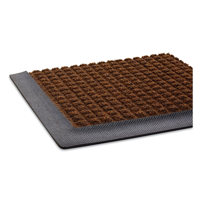 Super-Soaker Wiper Mat with Gripper Bottom, Polypropylene, 36 x 60, Dark Brown