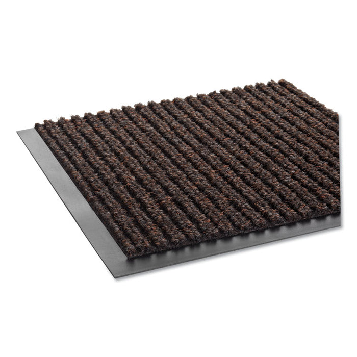Needle Rib Wipe and Scrape Mat, Polypropylene, 48 x 72, Brown
