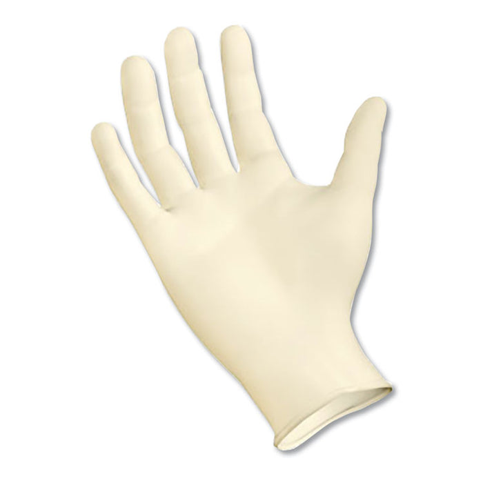 Powder-Free Latex Exam Gloves, Large, Natural, 4 4/5 mil, 1000/Carton