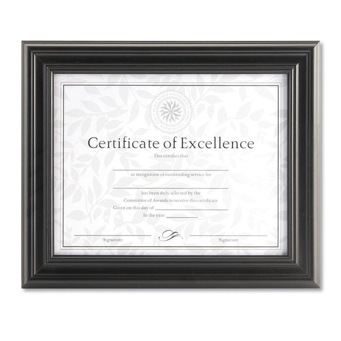 Dimensional Solid Wood Frame, 8 1/2 x 11, Black Frame