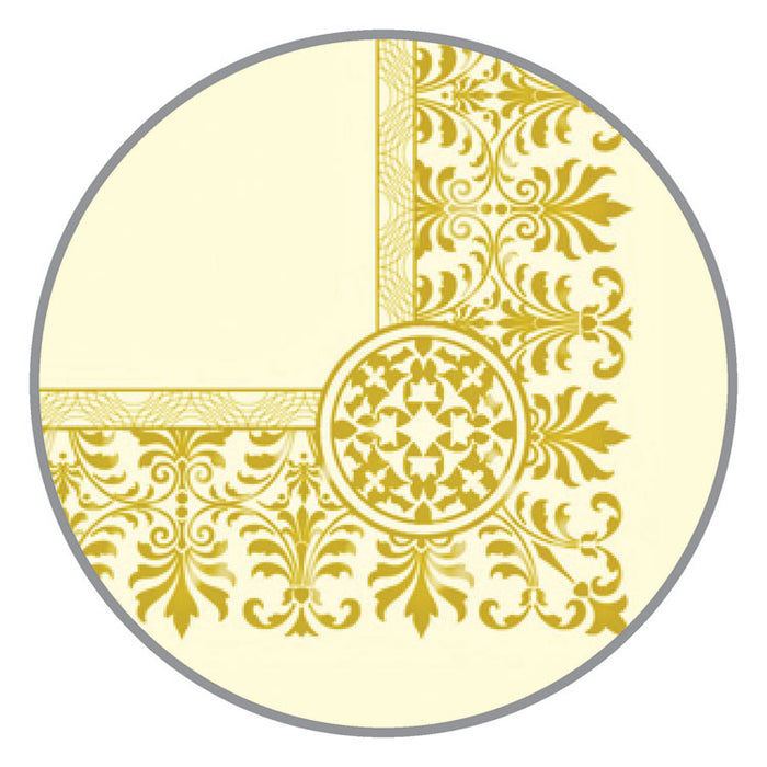Premium Certificates, Ivory , Fleur Gold Foil Border, 66 lb, 8.5 x 11, 15/Pack