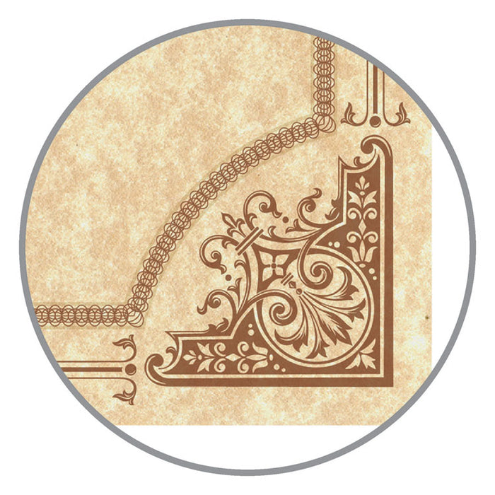 Parchment Certificates, Vintage, 8 1/2 x 11, Copper w/ Copper Border, 50/Pack