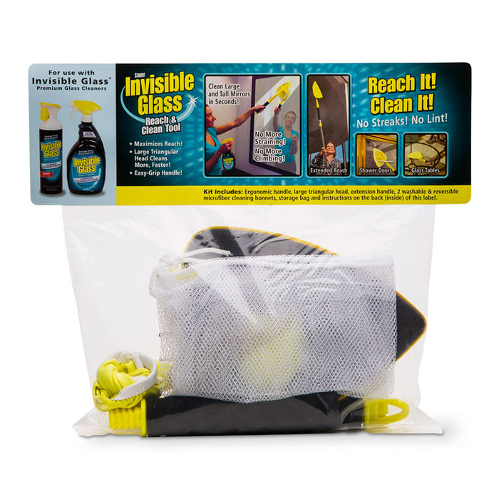 Reach and Clean Tool, Handle/Cleaning Head/(2) Microfiber Bonnets/Bag, 4/Carton
