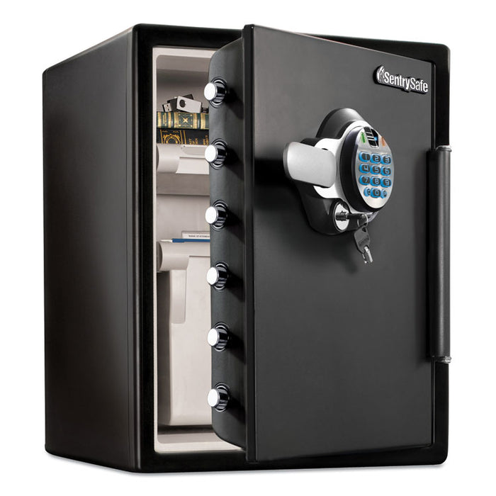 Fire-Safe with Biometric & Keypad Access, 2 cu ft, 18.6w x 19.3d x 23.8h, Black
