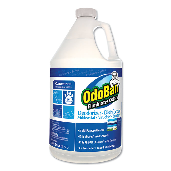Odor Eliminator and Disinfectant, Fresh Linen, 128 oz, 4/Carton