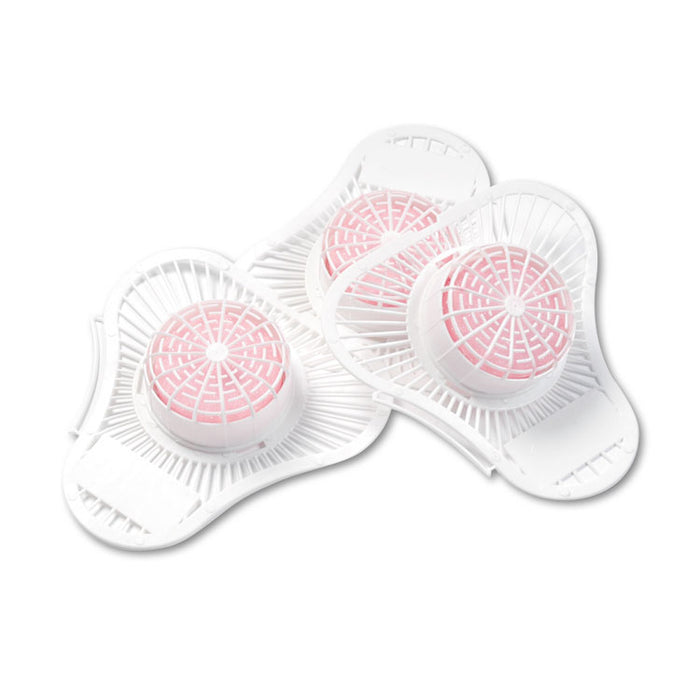 Urinal Screen w/ Para Deodorizer Block, Cherry, 12/Box