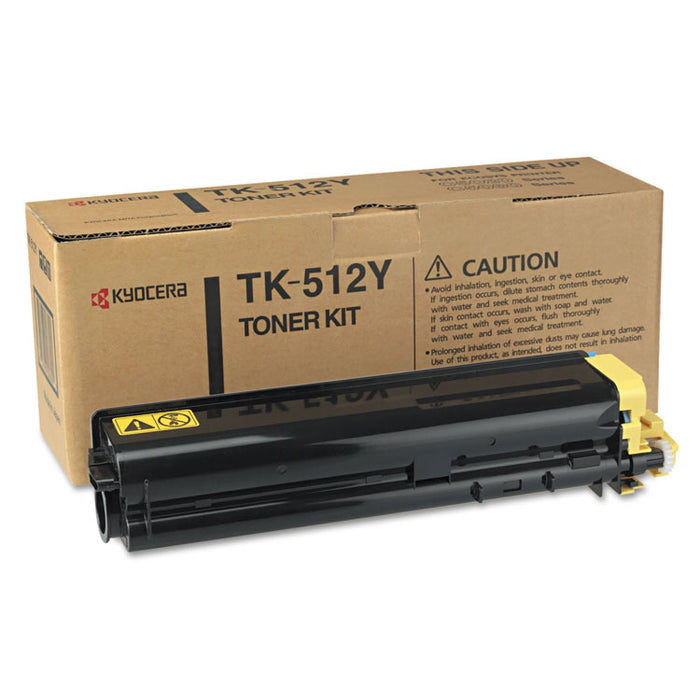 TK512Y Toner, 8000 Page-Yield, Yellow