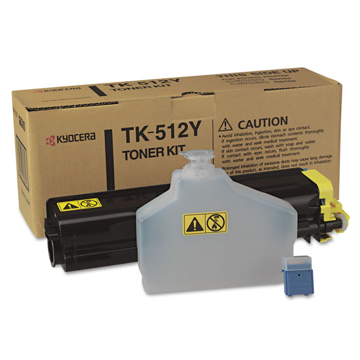 TK512Y Toner, 8000 Page-Yield, Yellow