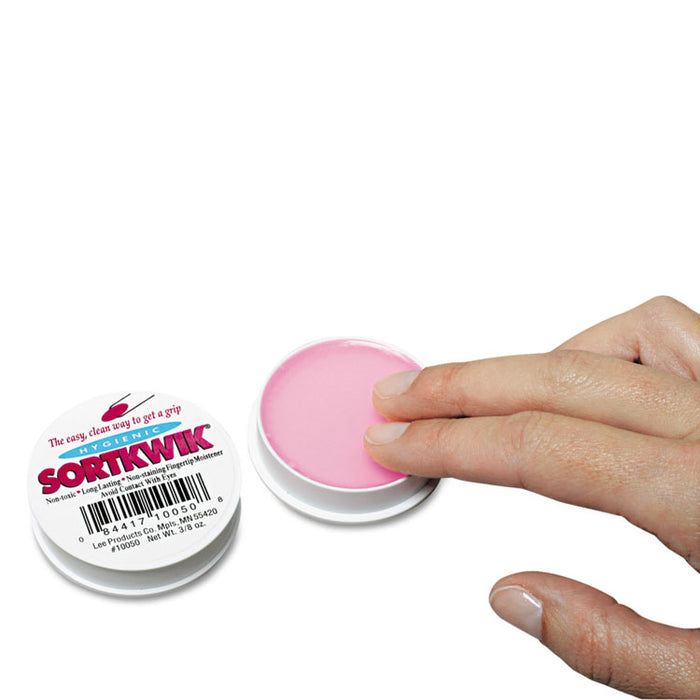 Sortkwik Fingertip Moisteners, 0.38 oz, Pink