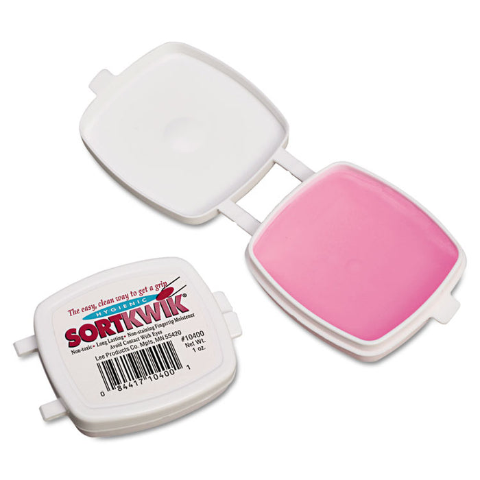 Sortkwik Fingertip Moisteners, 1 oz, Pink