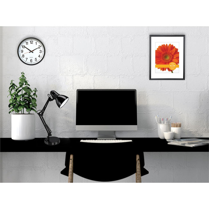 Architect Desk Lamp, Adjustable Arm, 6.75"w x 11.5"d x 22"h, Black