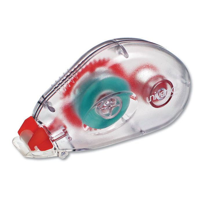 Double-sided Adhesive Tape Roller, 0.38" x 32.83 ft, Dries Clear, 2/Pack