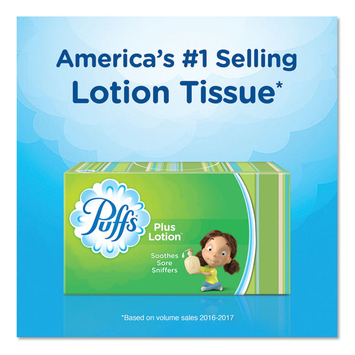 Plus Lotion Facial Tissue, White, 2-Ply, 116 Sheets/Box, 3 Boxes/Pack