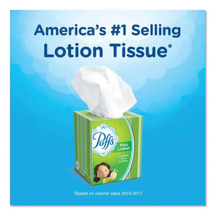 Plus Lotion Facial Tissue, 1-Ply, White, 56 Sheets/Box, 24 Boxes/Carton