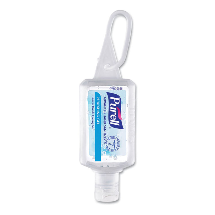 Advanced Hand Sanitizer Refreshing Gel, Clean Scent, 1 oz Flip-Cap Bottle with Jelly Wrap Carrier, 36/Carton