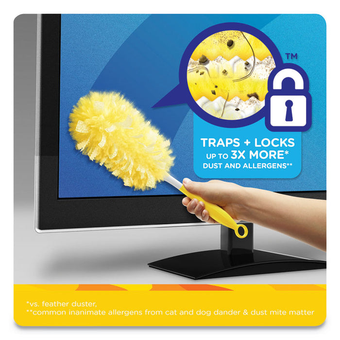 Heavy Duty Dusters Refill, Dust Lock Fiber, Yellow, 6/Box