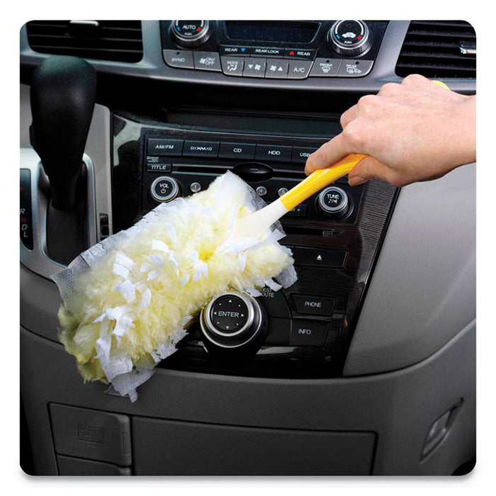 Heavy Duty Dusters Refill, Dust Lock Fiber, Yellow, 6/Box