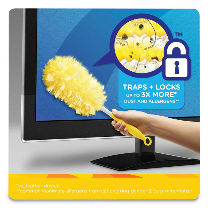 Heavy Duty Dusters Refill, Dust Lock Fiber, 2" x 6", Yellow, 33/Carton