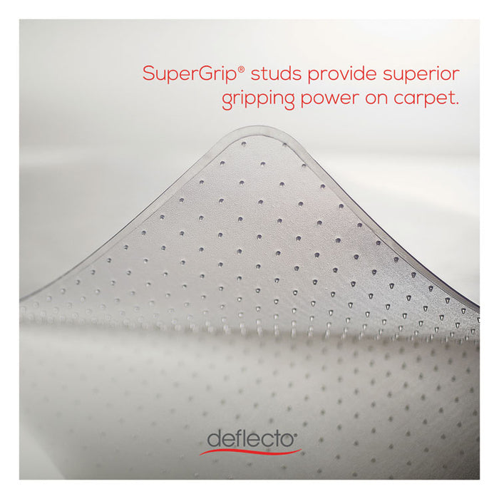 RollaMat Frequent Use Chair Mat, Med Pile Carpet, Roll, 36 x 48, Lipped, Clear