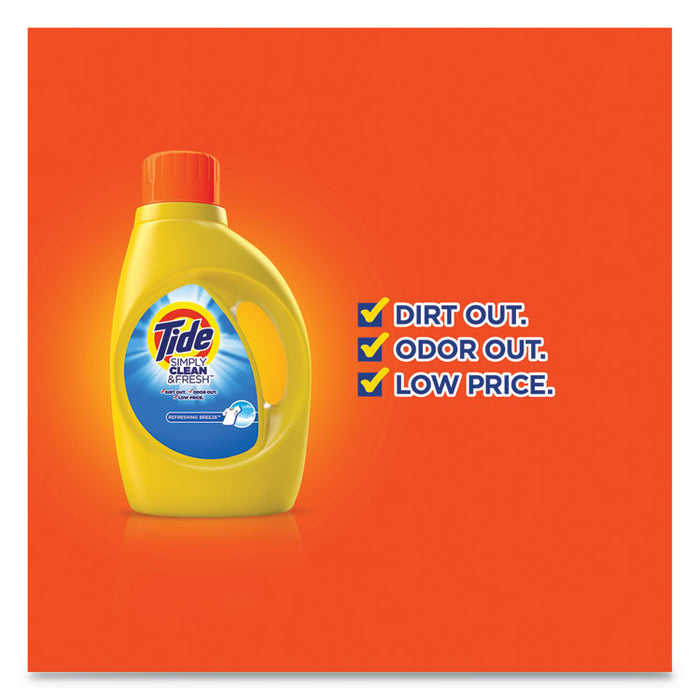 Simply Clean and Fresh Laundry Detergent, Refreshing Breeze, 64 Loads, 92 oz Bottle