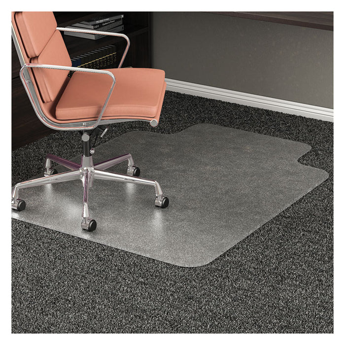 RollaMat Frequent Use Chair Mat, Med Pile Carpet, Roll, 36 x 48, Lipped, Clear
