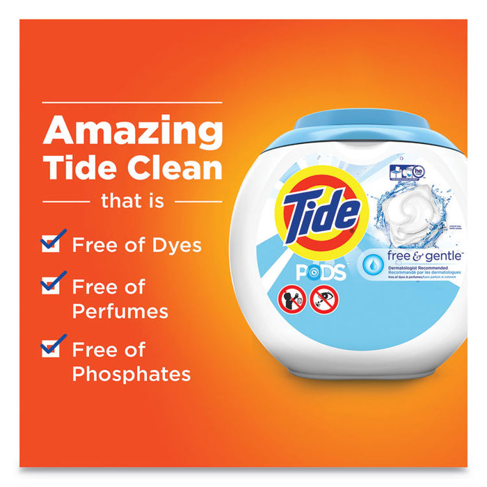 Free & Gentle Laundry Detergent, Pods, 72/Pack, 4 Packs/Carton