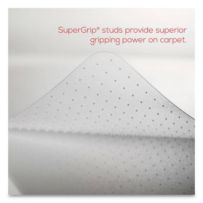 EconoMat Occasional Use Chair Mat, Low Pile Carpet, Roll, 46 x 60, Rectangle, Clear