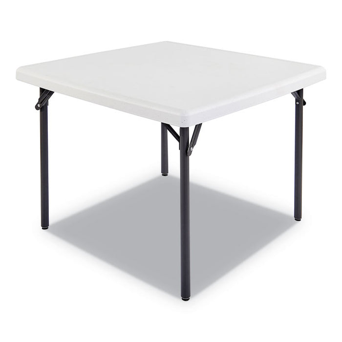IndestrucTables Too 1200 Series Folding Table, 37w x 37d x 29h, Platinum