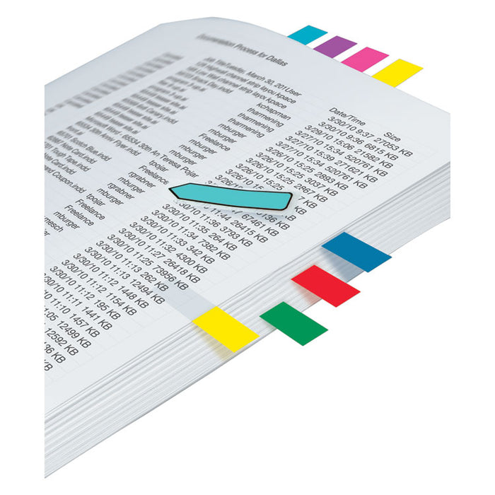 Page Flag Value Pack, 0.5" x 1.75", Assorted Colors, 280 Page Flags, 48, 1/2" Arrows/Pack