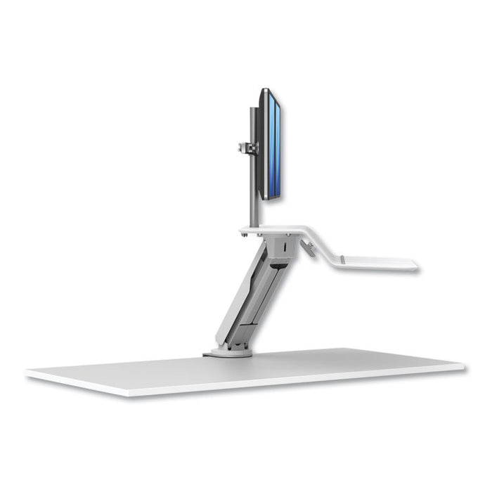 Lotus RT Sit-Stand Workstation, 35.5" x 23.75" x 42.2" to 49.2", White