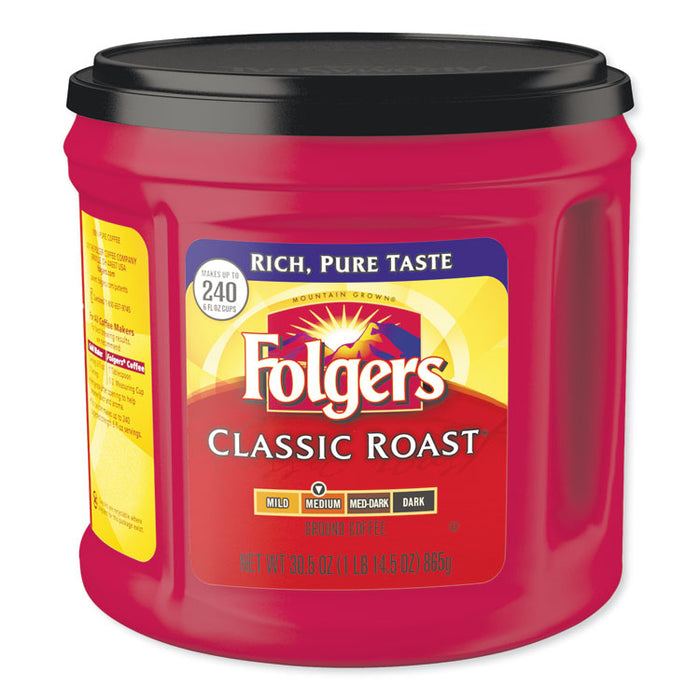 Coffee, Classic Roast, 30 1/2 oz Canister, 6/Carton, 294/Pallet