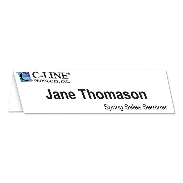 Scored Tent Cards, 4.25 x 11, White Cardstock, 50 Letter Sheets/Box