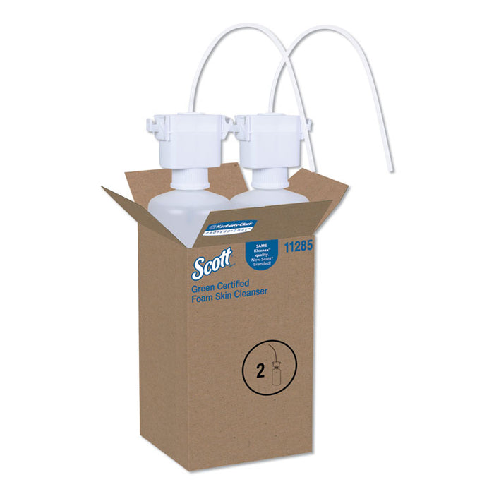 Essential Green Certified Foam Skin Cleanser, 1500 mL Refill, 2/Carton