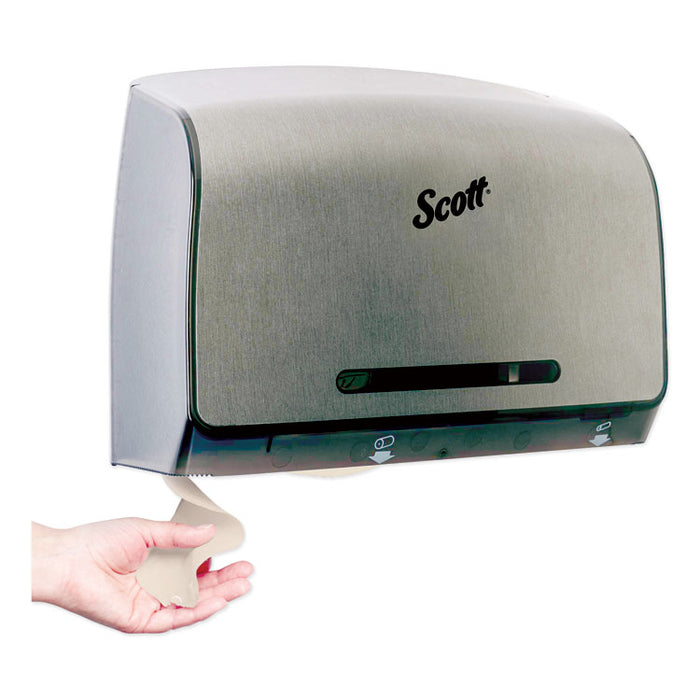 Pro Coreless Jumbo Roll Tissue Dispenser, 14 1/10 x 5 4/5  x 10 2/5, Metallic