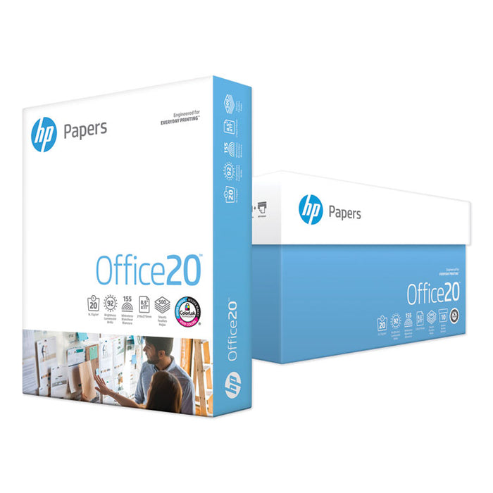 Office20 Paper, 92 Bright, 20lb, 8.5 x 11, White, 500 Sheets/Ream, 10 Reams/Carton