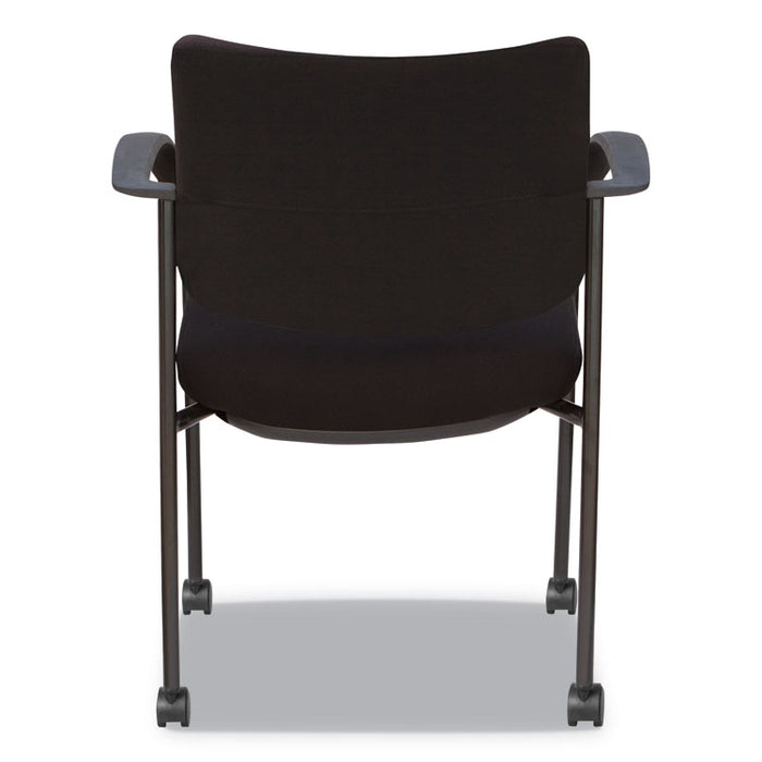 Alera IV Series Guest Chairs, Fabric Back/Seat, 24.8" x 22.83" x 32.28", Black, 2/Carton
