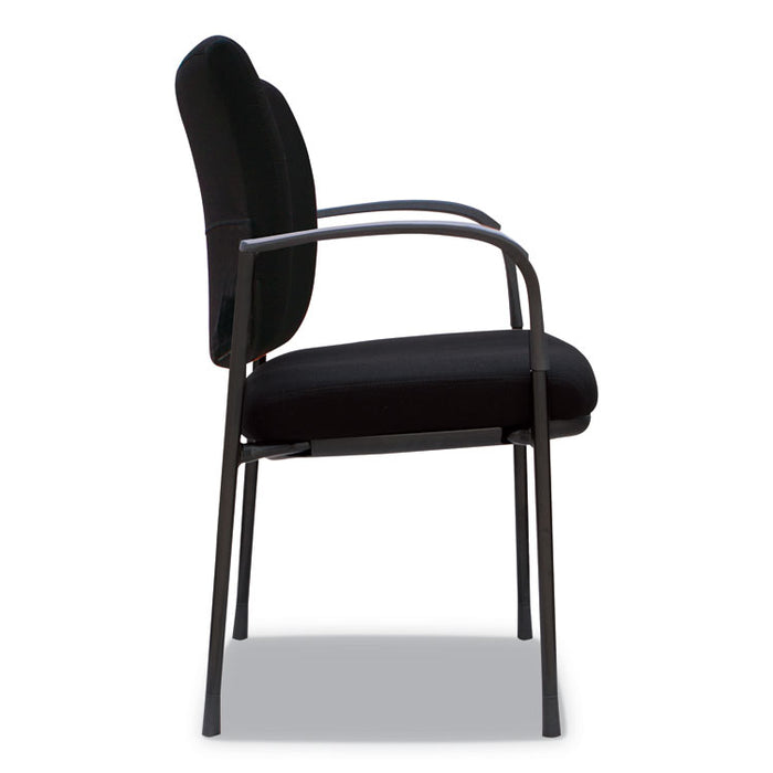 Alera IV Series Guest Chairs, Fabric Back/Seat, 24.8" x 22.83" x 32.28", Black, 2/Carton