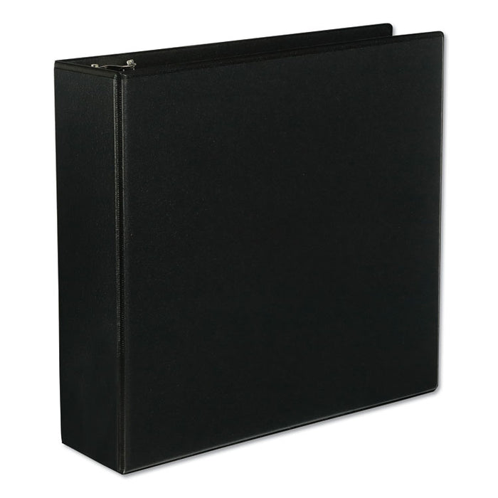 Slant D-Ring View Binder, 3 Rings, 3" Capacity, 11 x 8.5, Black