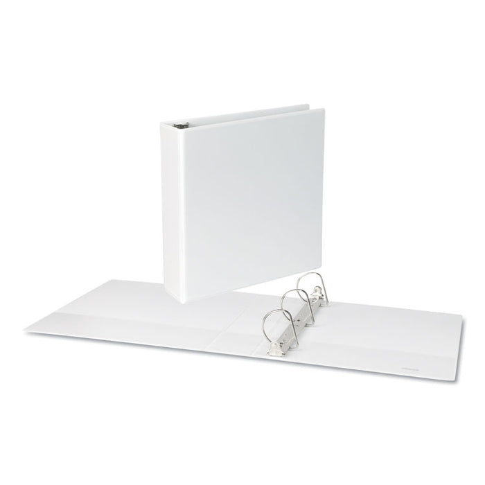 Slant-Ring View Binder, 3 Rings, 2" Capacity, 11 x 8.5, White