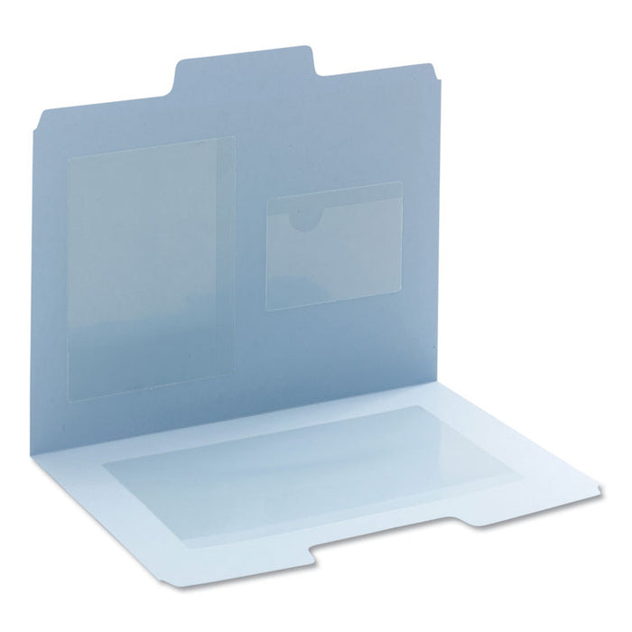 Self-Adhesive Poly Pockets, Top Load, Variety Pack, Clear, 24/Pack