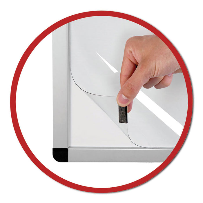 Justick by Smead Dry-Erase Board with Frame, 48" x 36", White