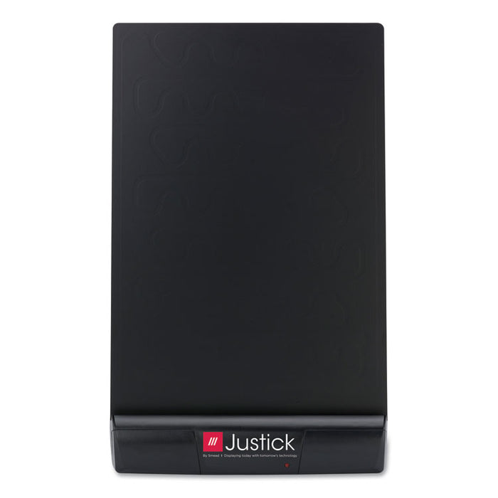 Justick Frameless Electro-Surface Desktop Organizer and Copy Holder, 8" x 11", Black