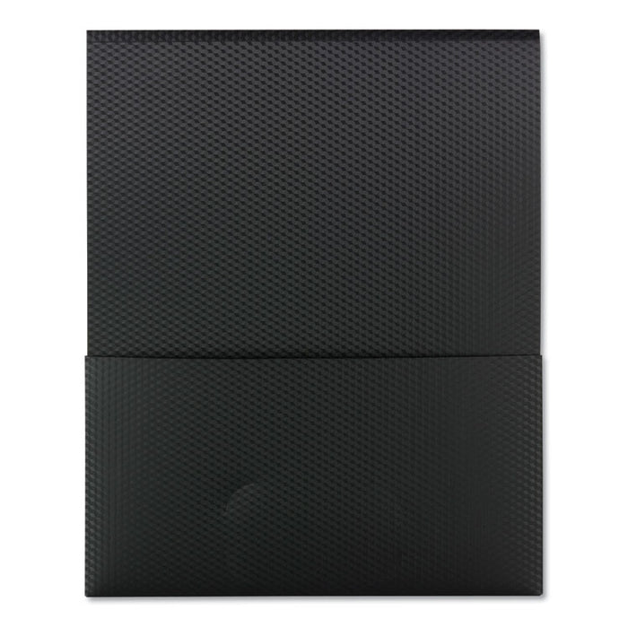 Organized Up Poly Stackit Folders, Letter, 1" Capacity, Black, 5/Pack