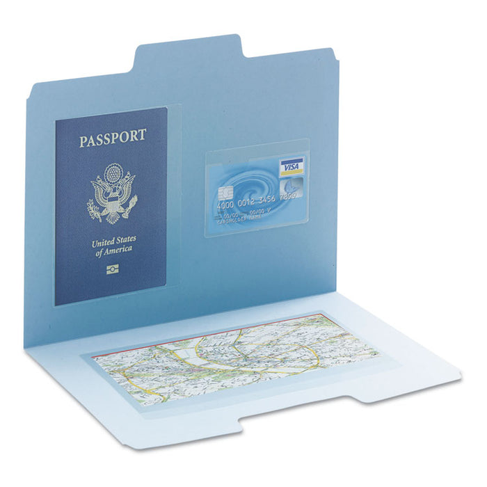 Self-Adhesive Poly Pockets, Top Load, Variety Pack, Clear, 24/Pack