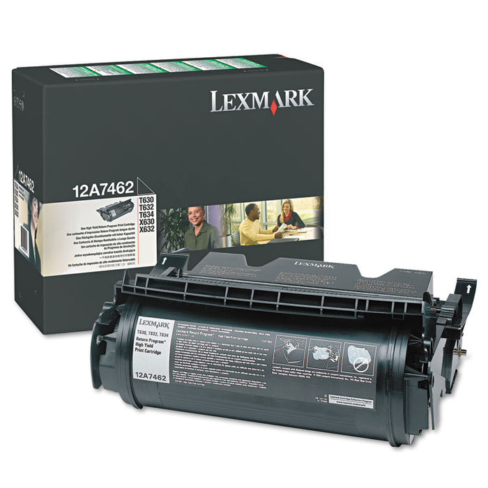 12A7462 Return Program High-Yield Toner, 21,000 Page-Yield, Black