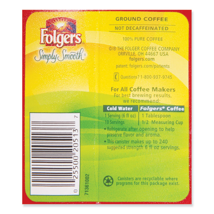 Coffee, Simply Smooth, 27 oz Canister