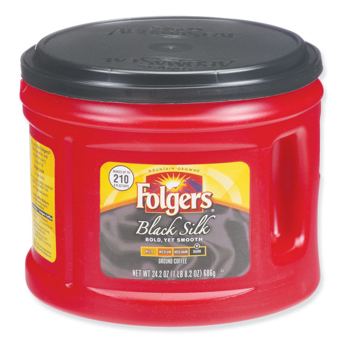 Coffee, Black Silk, 24.2 oz Canister